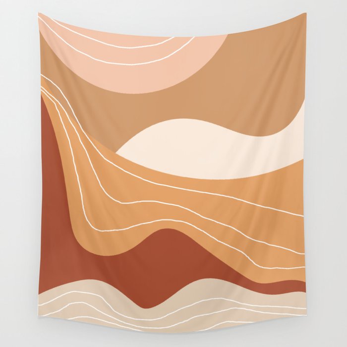 Abstract Desert Wall Tapestry Gallery Image 1
