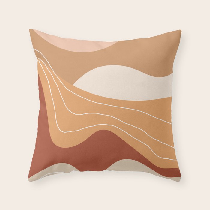 Abstract Desert Throw Pillow Gallery Image 6