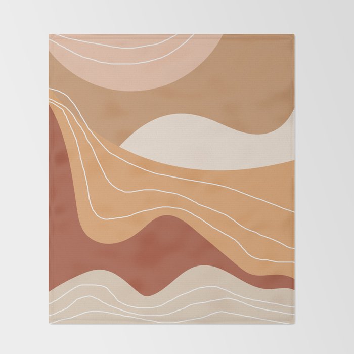 Abstract Desert Throw Blanket Gallery Image 2