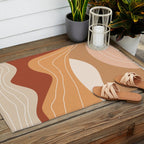 Abstract Desert Outdoor Rug Gallery Image 2