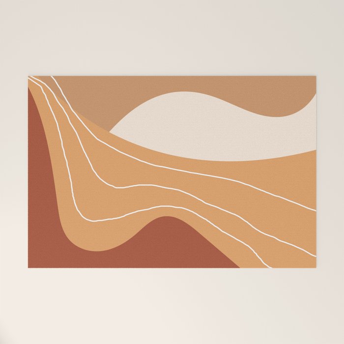 Abstract Desert Welcome Mat Gallery Image 1