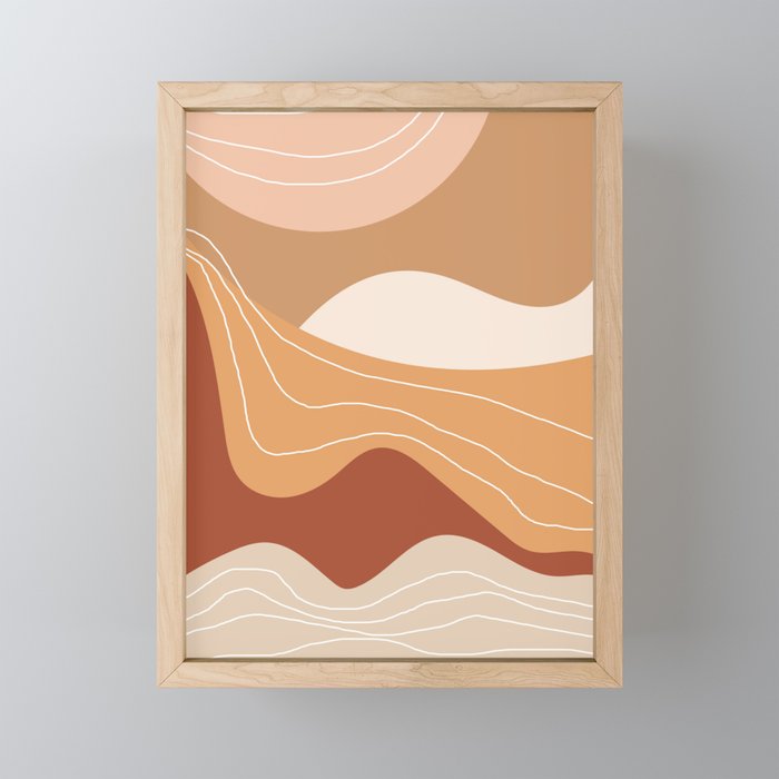 Abstract Desert Mini Art Print Gallery Image 1