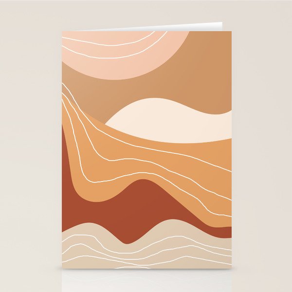 Abstract Desert Stationery Card Gallery Image 1