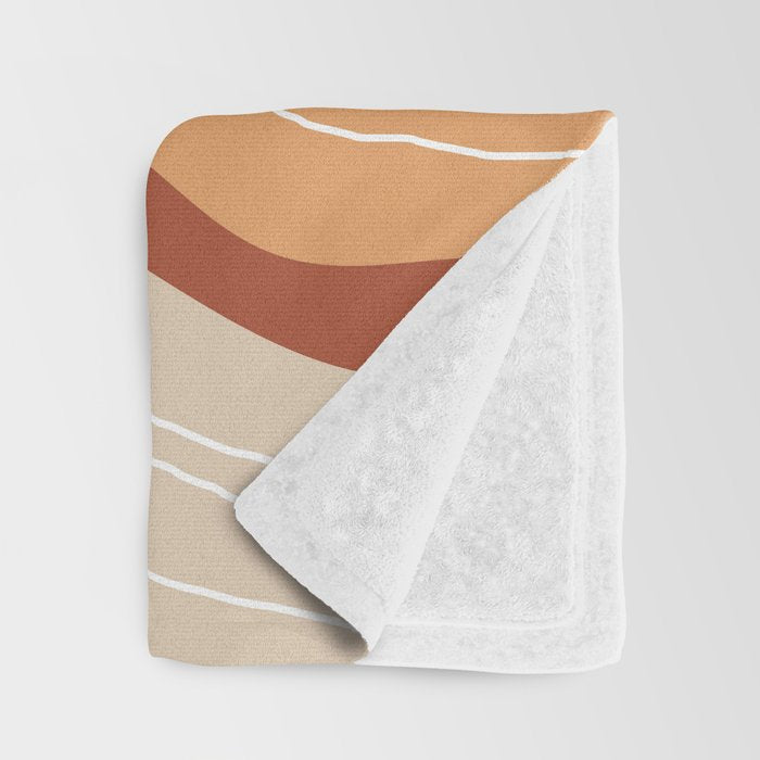 Abstract Desert Throw Blanket Gallery Image 3