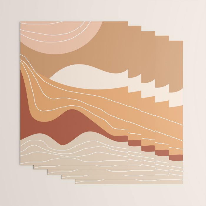 Abstract Desert Wrapping Paper Gallery Image 3