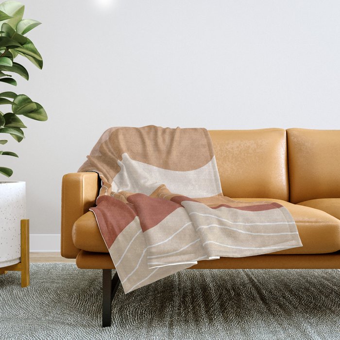 Abstract Desert Throw Blanket Gallery Image 1
