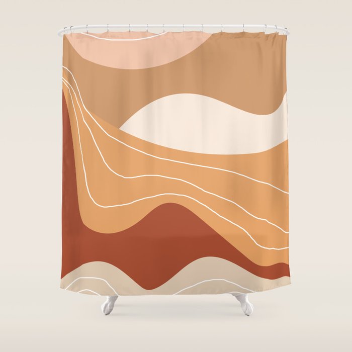 Abstract Desert Shower Curtain Gallery Image 1