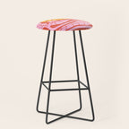 Sunglow & Cotton Candy: Les Fleurs | Flower Market Color Series 05 Stool Gallery Image 1