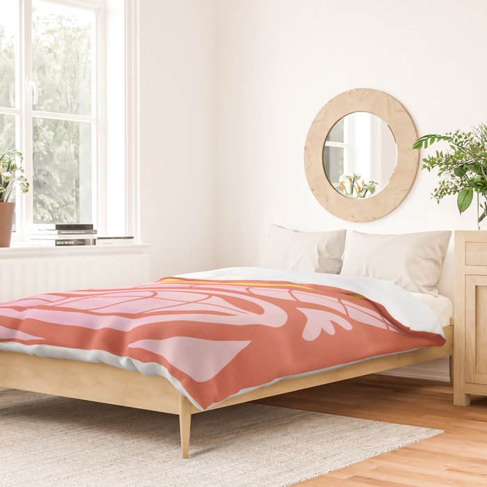 Sunglow & Cotton Candy: Les Fleurs | Flower Market Color Series 05 Duvet Cover Gallery Image 2