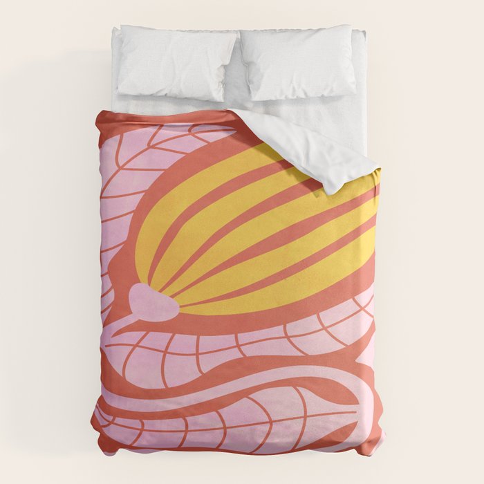 Sunglow & Cotton Candy: Les Fleurs | Flower Market Color Series 05 Duvet Cover Gallery Image 6