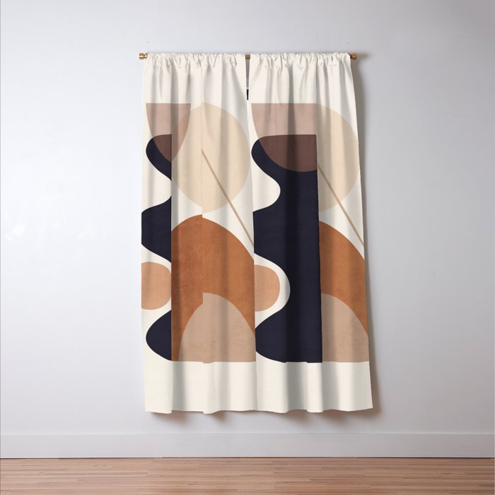 Abstract Minimal Shapes 218 Window Curtain Gallery Image 3