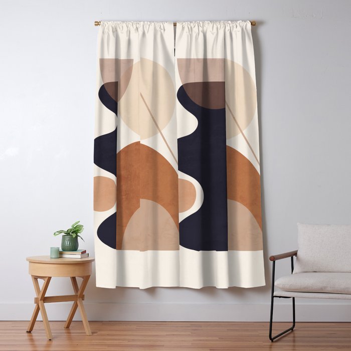 Abstract Minimal Shapes 218 Window Curtain Gallery Image 5