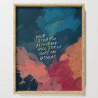 "Your Story Of Resilience Will Stir Up Hope In Others." Serving Tray Gallery Image 1