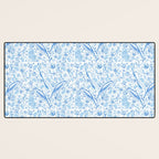 Mermaid Toile - Blue Desk Mat Gallery Image 3