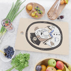 English Bulldog Sailor Illustration Cutting Board Gallery Image 2