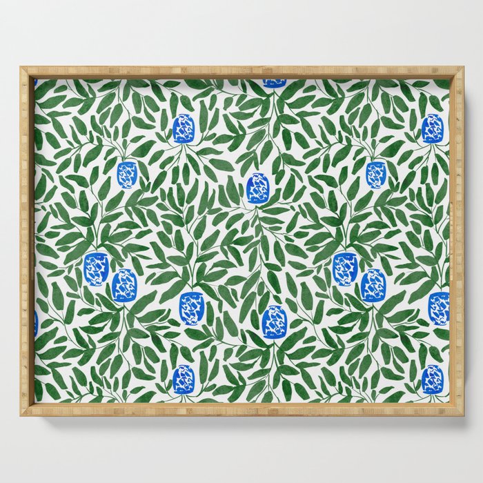 Chinoiserie Garden Serving Tray Gallery Image 1