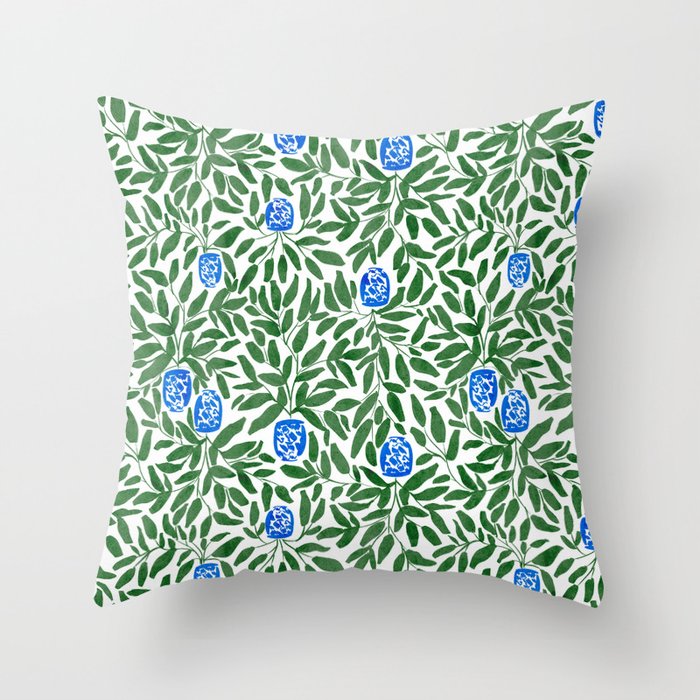 Chinoiserie Garden Throw Pillow Gallery Image 6