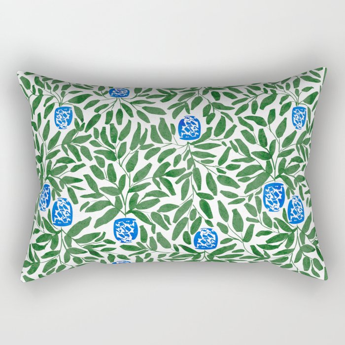 Chinoiserie Garden Rectangular Pillow Gallery Image 1