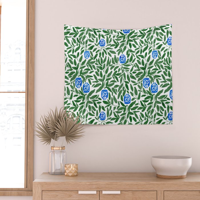 Chinoiserie Garden Wall Tapestry Gallery Image 2