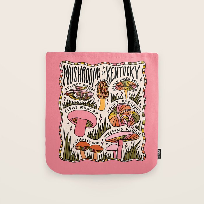 Mushrooms of Kentucky Tote Bag Gallery Image 1