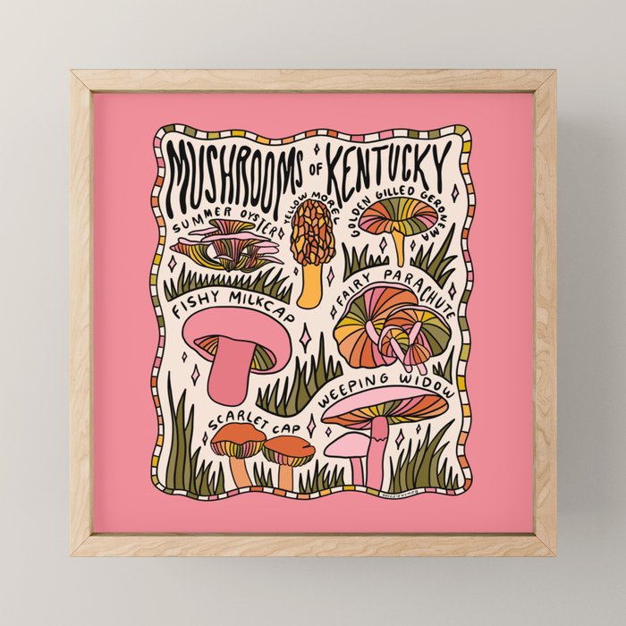 Mushrooms of Kentucky Mini Art Print Gallery Image 1