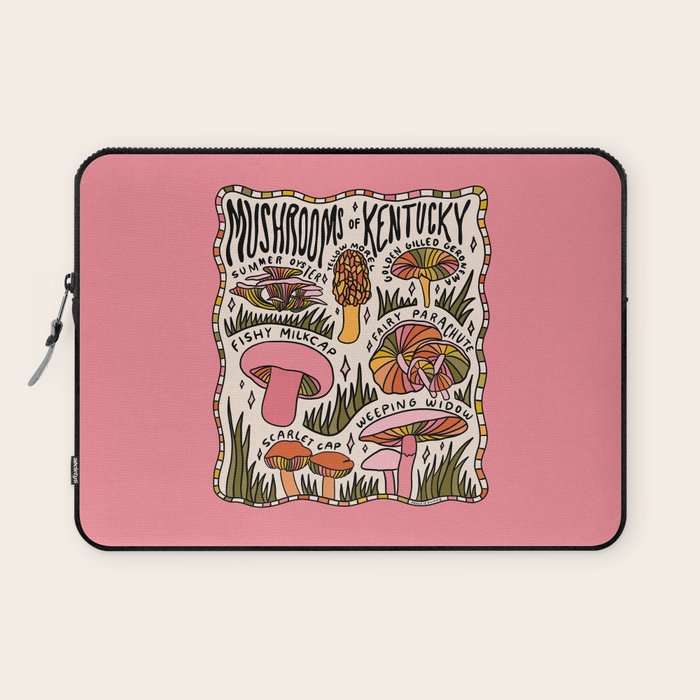 Mushrooms of Kentucky Laptop Sleeve Gallery Image 1