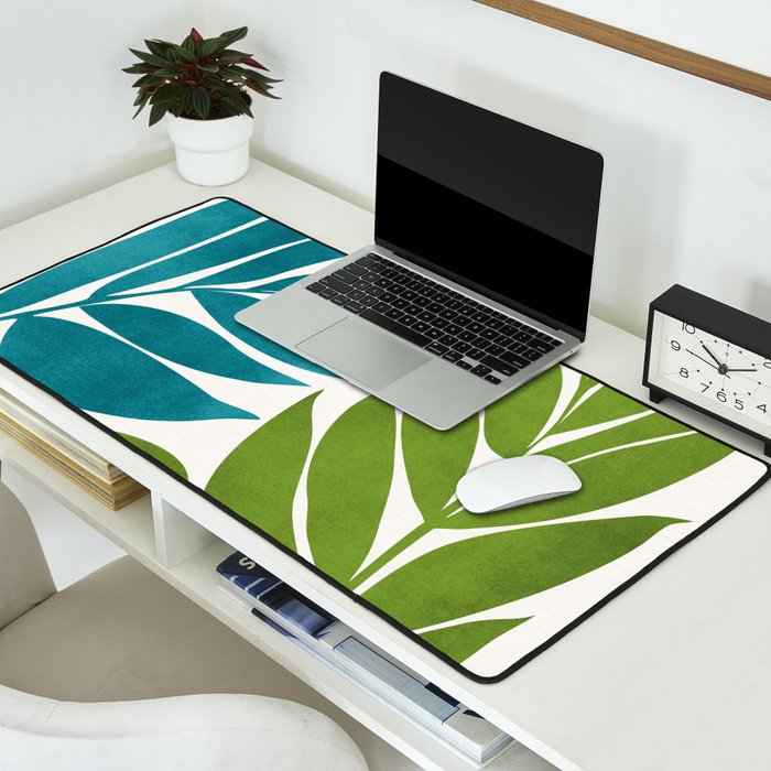 Modern Coastal Seagrass Desk Mat Gallery Image 2
