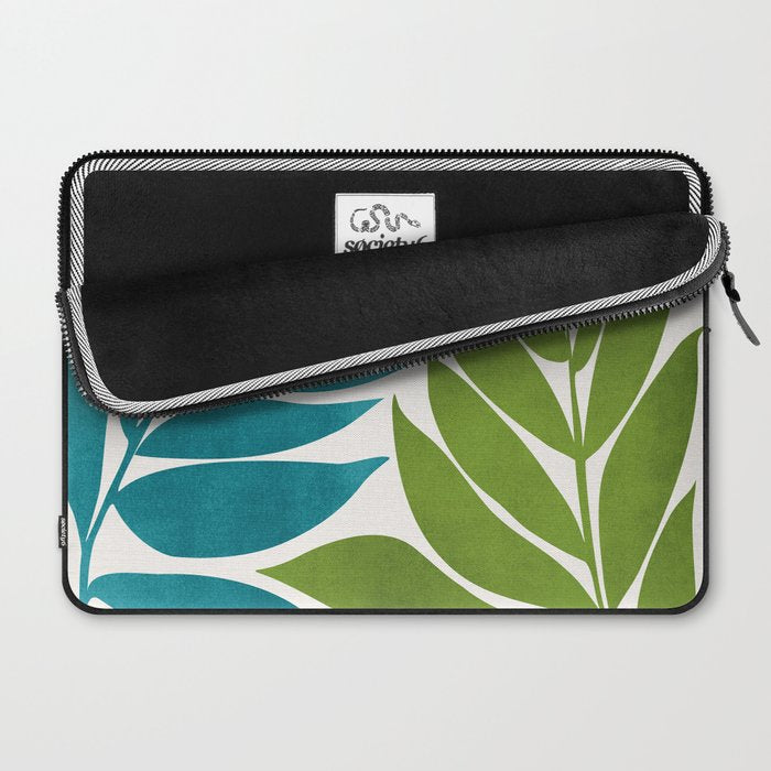 Modern Coastal Seagrass Laptop Sleeve Gallery Image 2
