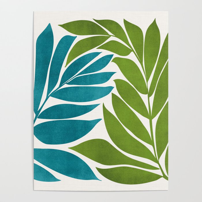 Modern Coastal Seagrass Poster Gallery Image 1