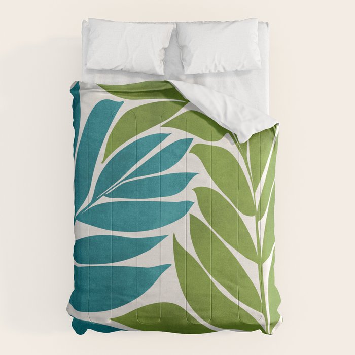 Modern Coastal Seagrass Comforter Gallery Image 1