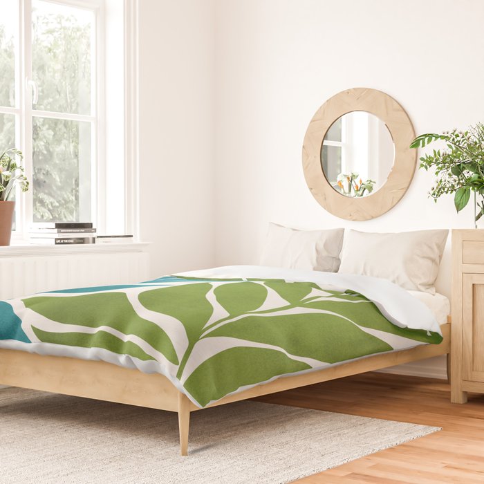 Modern Coastal Seagrass Duvet Cover Gallery Image 2