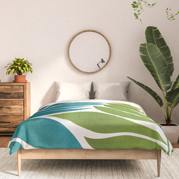 Modern Coastal Seagrass Comforter Gallery Image 3