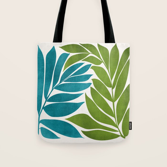 Modern Coastal Seagrass Tote Bag Gallery Image 1