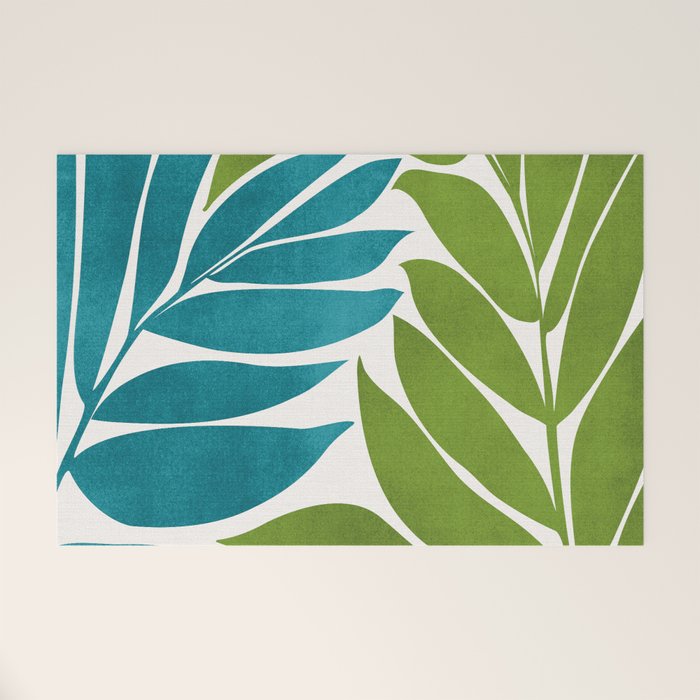 Modern Coastal Seagrass Welcome Mat Gallery Image 1