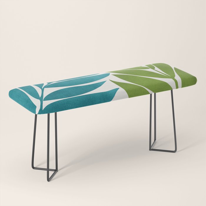 Modern Coastal Seagrass Bench Gallery Image 1