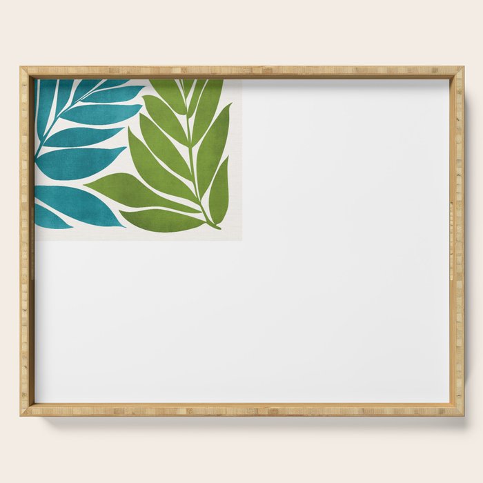Modern Coastal Seagrass Serving Tray Gallery Image 1