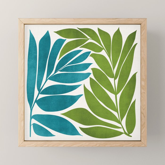 Modern Coastal Seagrass Mini Art Print Gallery Image 1