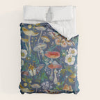 Goliath Beetle Mushroom Garden Duvet Cover Gallery Image 6