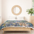 Goliath Beetle Mushroom Garden Duvet Cover Gallery Image 3