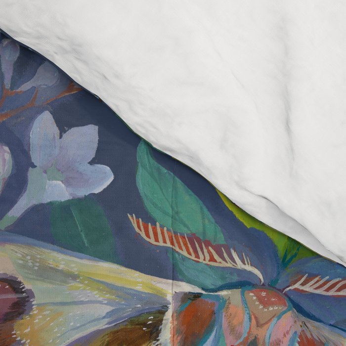 Goliath Beetle Mushroom Garden Comforter Gallery Image 4