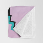 Memphis Pattern 25 - Miami Vice / 80s Retro / Palm Tree Throw Blanket Gallery Image 3