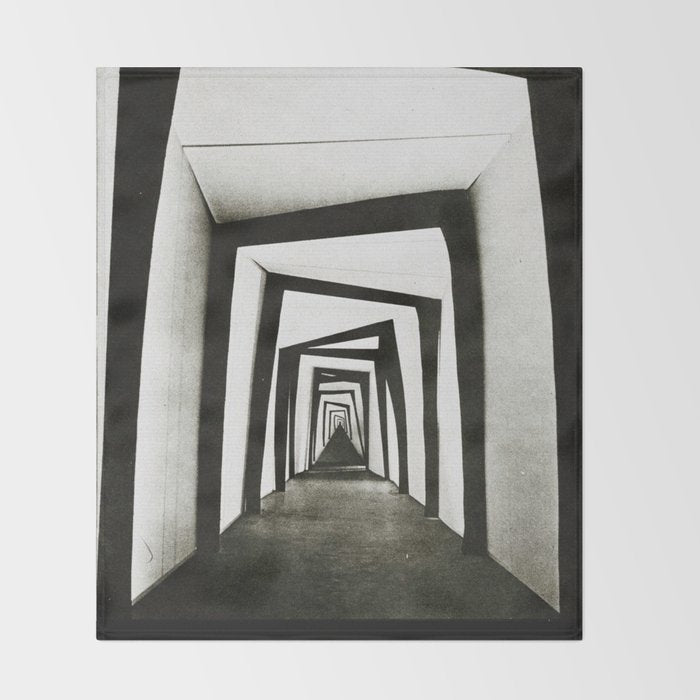 Cabinet of Dr Caligari film still Throw Blanket Gallery Image 2