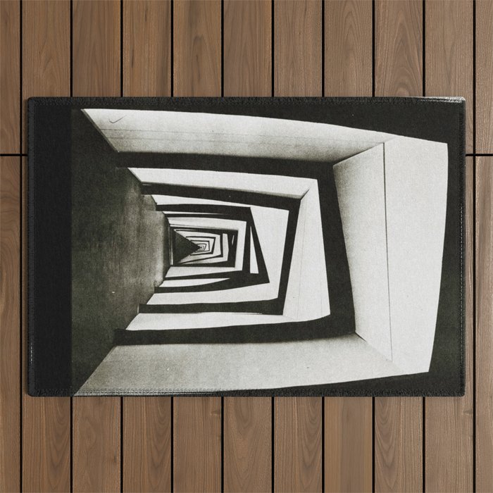 Cabinet of Dr Caligari film still Outdoor Rug Gallery Image 1