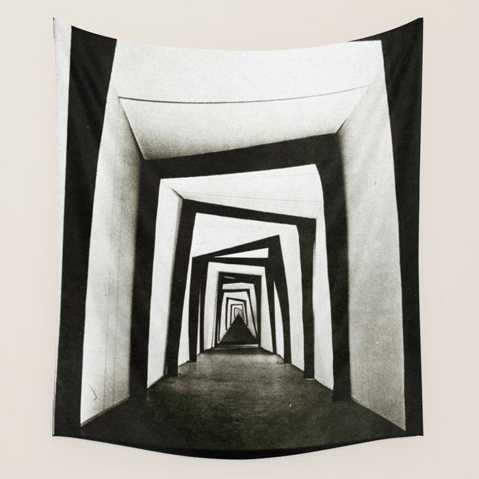 Cabinet of Dr Caligari film still Wall Tapestry Gallery Image 1