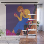 Mushrooms girl Wall Mural Gallery Image 1