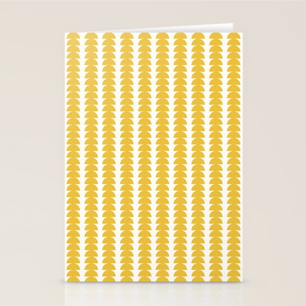 Maude Shapes Pattern - Golden Yellow Stationery Card Gallery Image 2