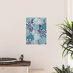 Garden Florals, Navy, Blue, Teal Poster Gallery Image 2