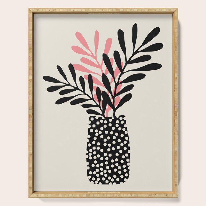 Still Life with Vase and Three Branches Serving Tray Gallery Image 1