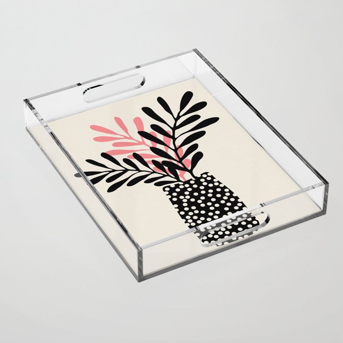 Still Life with Vase and Three Branches Acrylic Tray Gallery Image 1