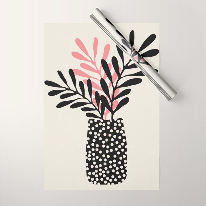 Still Life with Vase and Three Branches Wrapping Paper Gallery Image 1